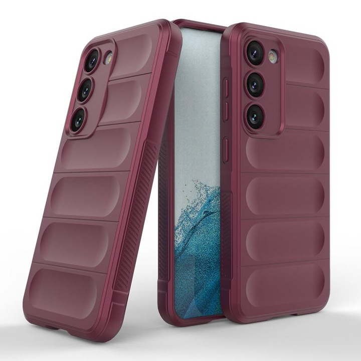 Калъф Magic Shield, съвместим с Samsung Galaxy S23 Plus Бордо