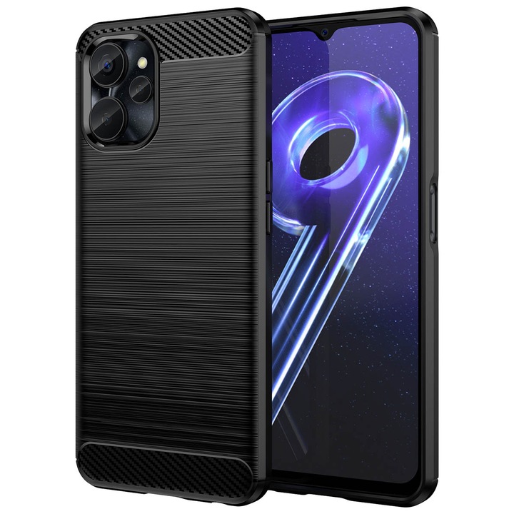 Carcasa Flexible Carbon compatibila cu Realme 9i 5G / 10 5G Black