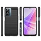 Калъф, Съвместим с Oppo A57 / A57s / A57e / A77, Карбонов, Черен