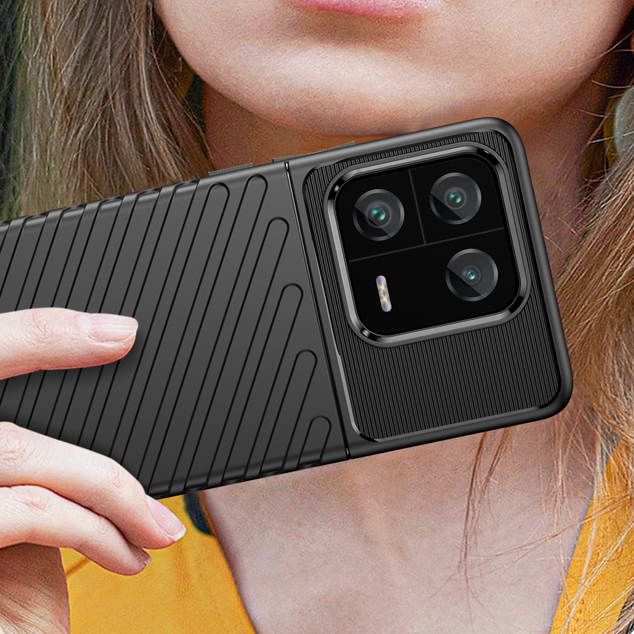 Carcasa Thunder Flexible compatibila cu Xiaomi 13 Pro Black