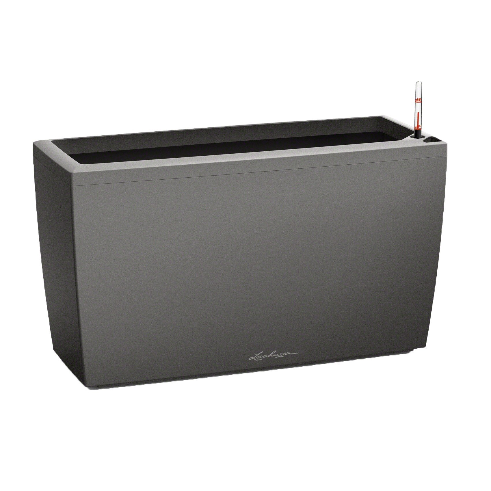 Ghiveci Lechuza Cararo Premium 75/30/43CM set complet charcoal 18803