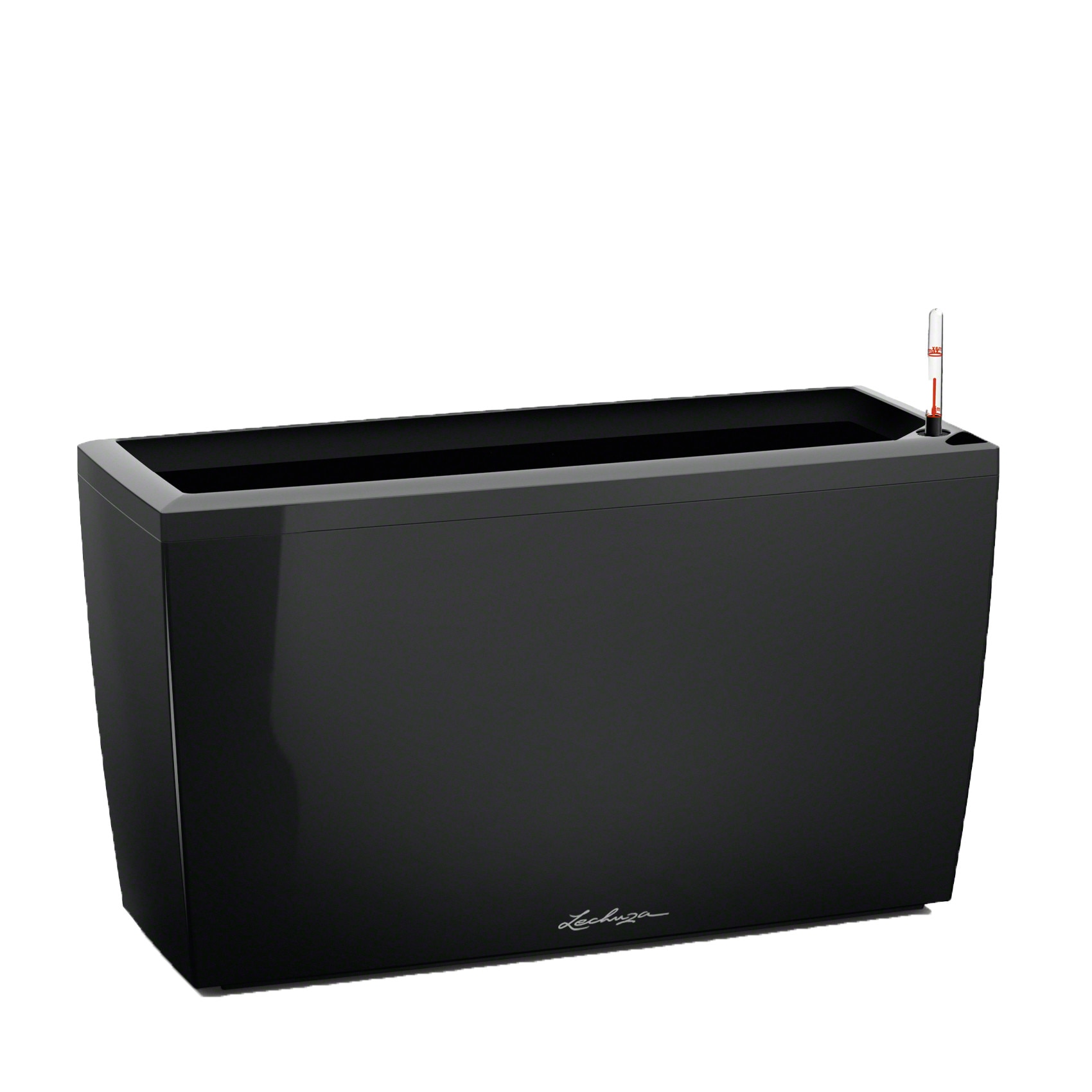 Ghiveci Lechuza Cararo Premium 75/30/43CM set complet negru 18809