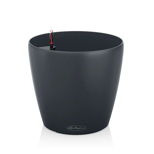 Ghiveci Lechuza Classico Color 28/26CM - set complet gri inchis/slate 13204