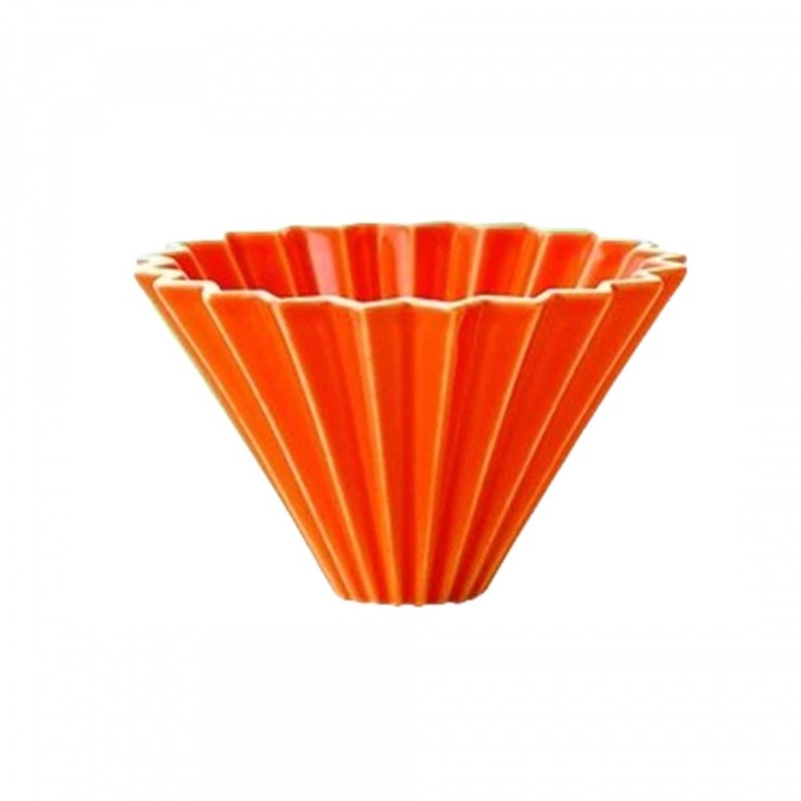 Filtru permanent cafea, Origami, Portelan, Portocaliu
