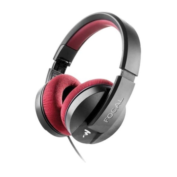 Casti audio, FOCAL, 32 ohmi, Jack, Negru/Rosu
