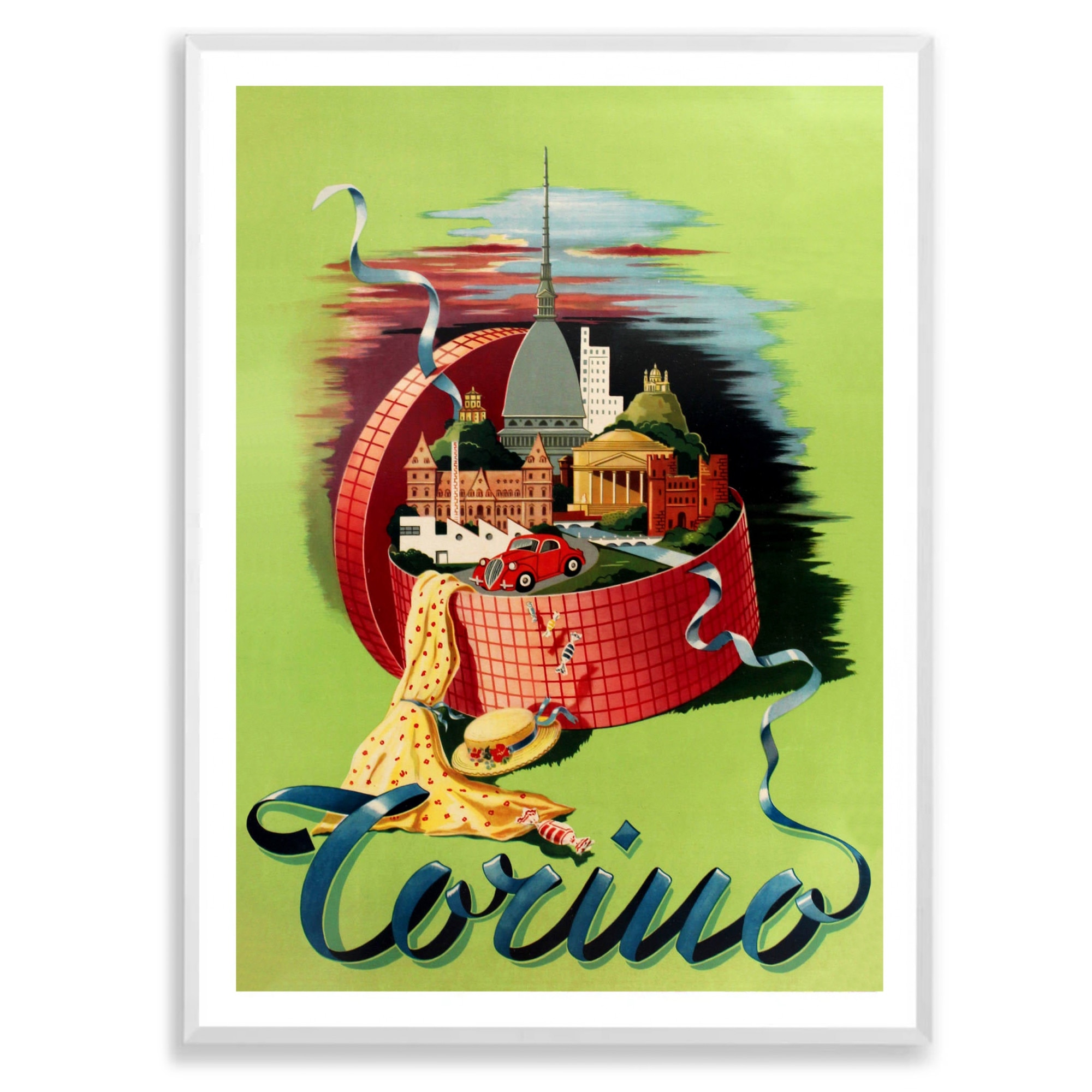 Photo Vintage Originale De Turin Exposition Italie ’61 – Tirage Argentique 21x27 Cm