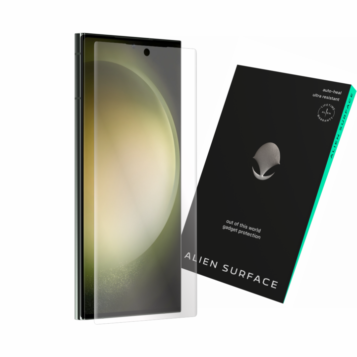 Alien Surface fólia, Samsung Galaxy S23 Ultra, képernyővédő tokkal kompatibilis