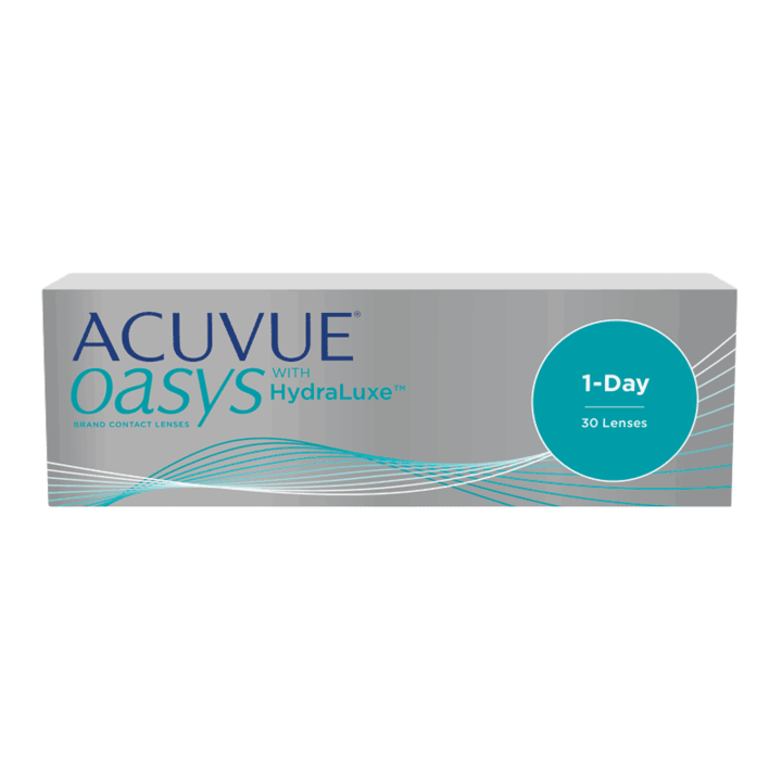 Контактни лещи 1-Day Acuvue Oasys with Hydraluxe, диоптър -1.50, 30 бр./кутия