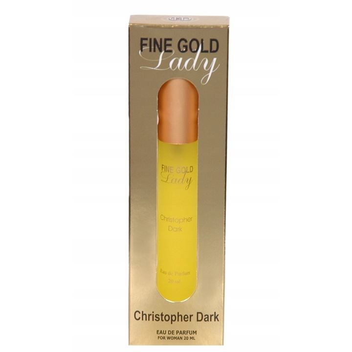 Eau de parfum nőknek Fine Gold, Christopher Dark, 20 ml