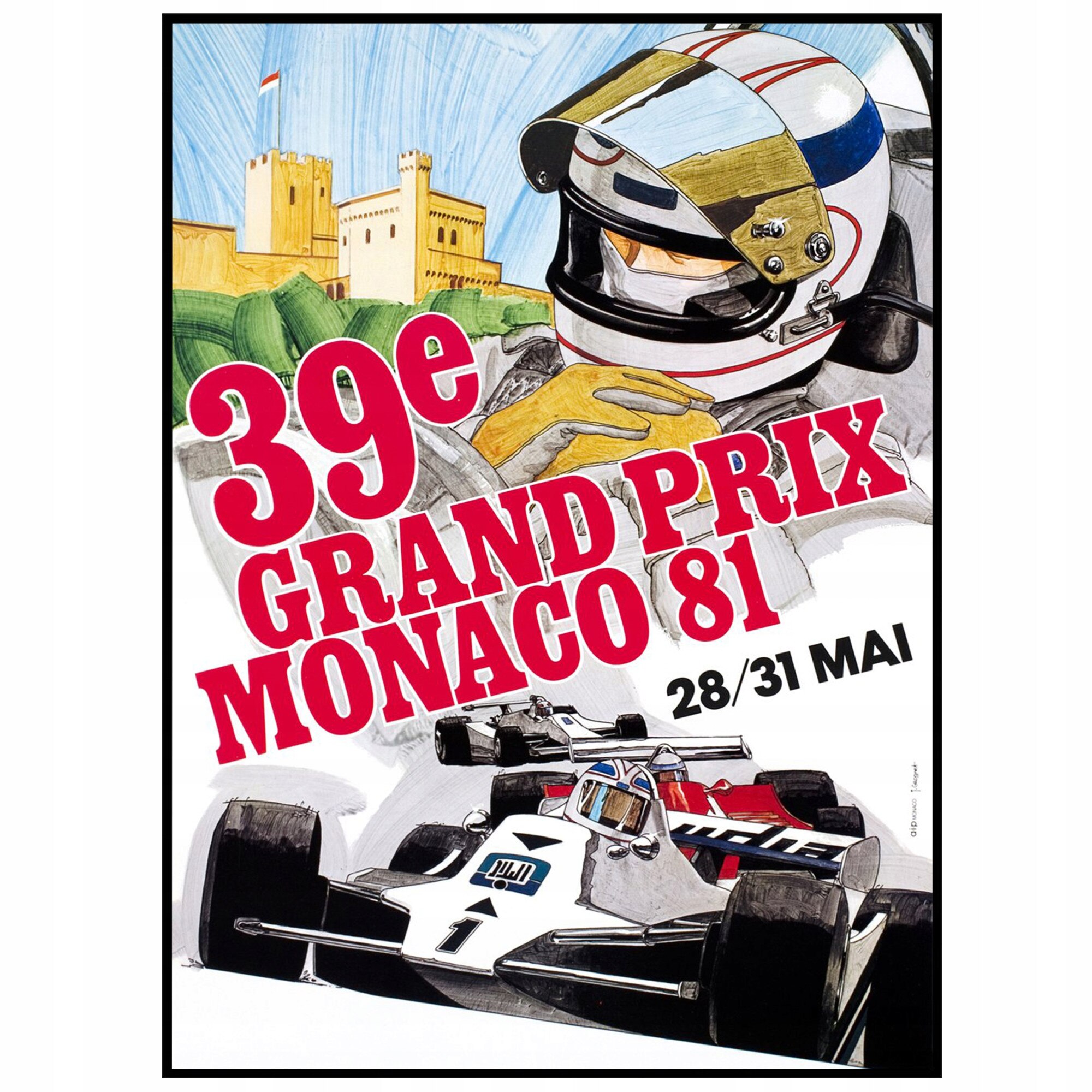 Poster De Perete Grand Prix Monaco 81 Formula 1 - eMAG.ro