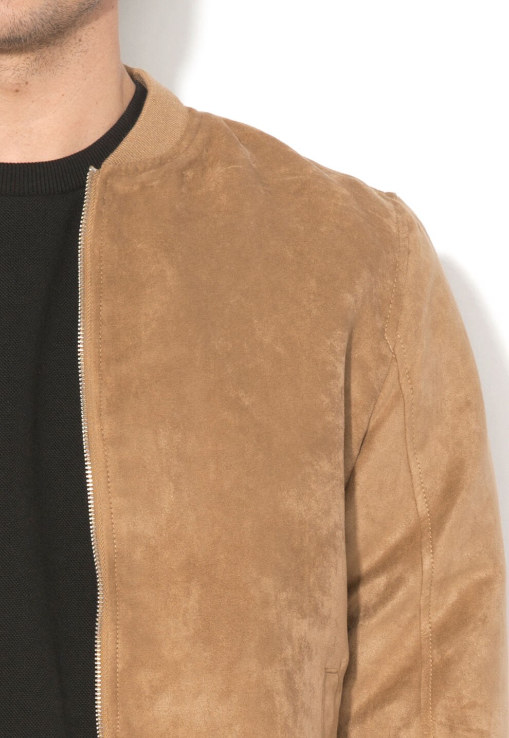 Jack Jones Jacheta bomber maro camel Howard L eMAG.ro