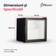 Vitrina frigorifica STARCREST SBC-50BKE, 46 L, Control temperatura, Usa sticla, H 48.8 cm, Negru