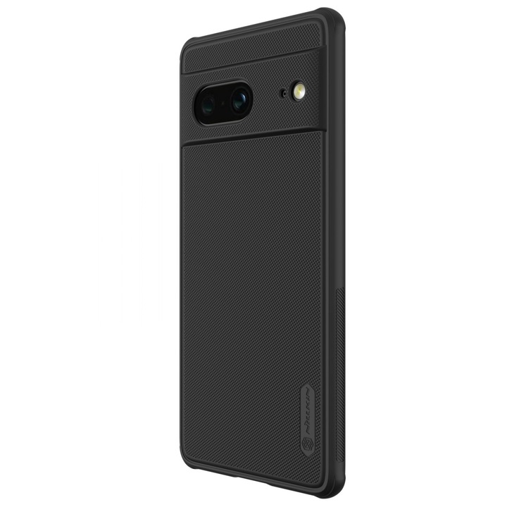 Husa compatibila cu Google Pixel 7, design Super Frosted Shield Pro din policarbonat, Black