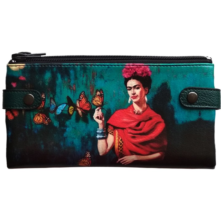 Portofel pentru femei Portofel mare - Handmade Greek - Frida Kahlo - 19x2x10 cm