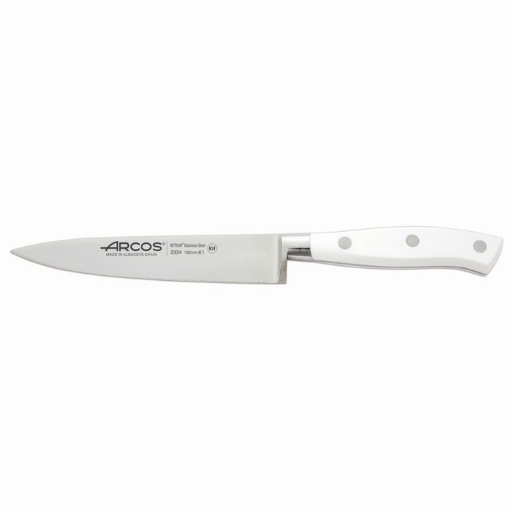 Arcos Szakácskés 150 mm fehér nyéllel Riviera kovácsolt vas penge