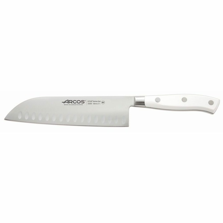 Arcos Japánkés 180 mm fehér nyéllel Riviera kovácsolt vas penge