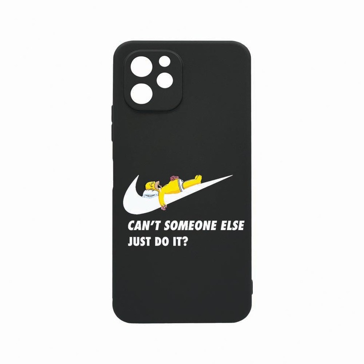 Husa BestCase®, Compatibila Cu Realme 10 5G, Simpson Just Do It, Rezistenta la uzura, Protectie Camera, Black Silicon Series, c-B 751
