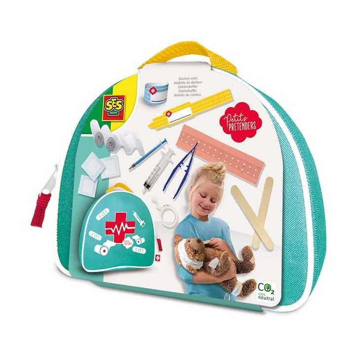 Geanta de doctor pentru copii, SES Creative, 3 ani+