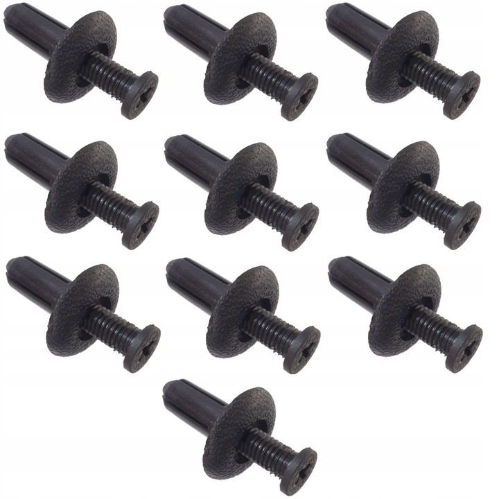 Set 10 cleme fixare tapiterie AutoDor, Negru