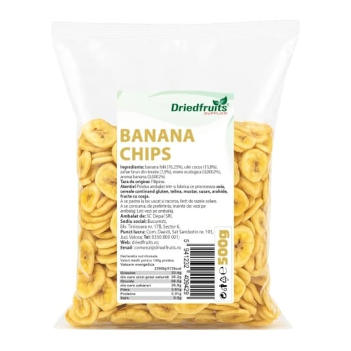 Banana chips confiata - 500 g