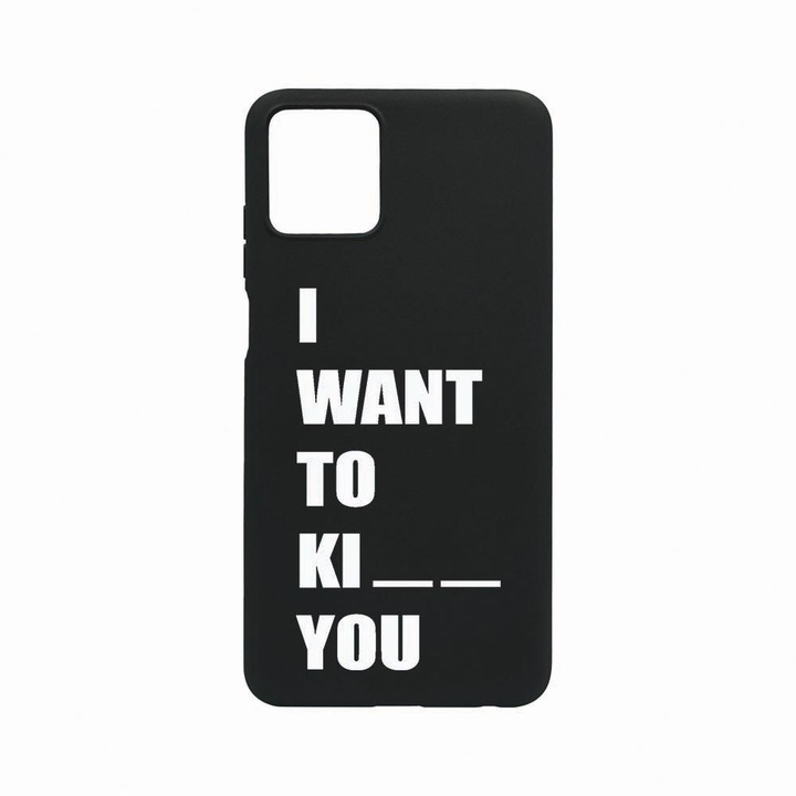 Husa BestCase® Slim SIlicon 0.8MM, Compatibila Cu Nokia G42 5G / G310 5G, I Want To..., Rezistenta la uzura, B 183