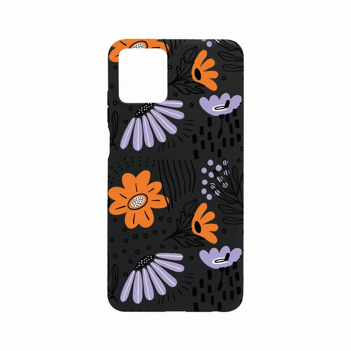 Husa BestCase® Slim SIlicon 0.8MM, Compatibila Cu Nokia G42 5G / G310 5G, Flowers - Pastel Colors, Rezistenta la uzura, B 757