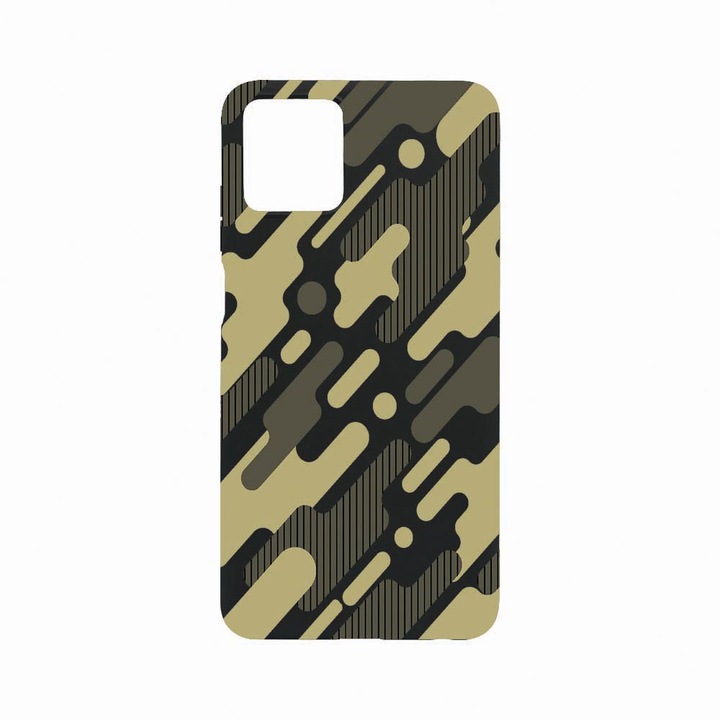 Husa BestCase® Slim SIlicon 0.8MM, Compatibila Cu Nokia G42 5G / G310 5G, Green Camouflage, Rezistenta la uzura, B 811