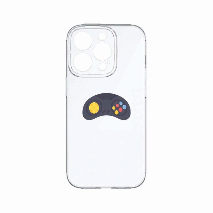 Husa BestCase®, Compatibila Cu Apple iPhone 14 Pro Max, Gamer, Rezistenta la uzura, Protectie camera, Transparent Silicon Series, c-TR 672