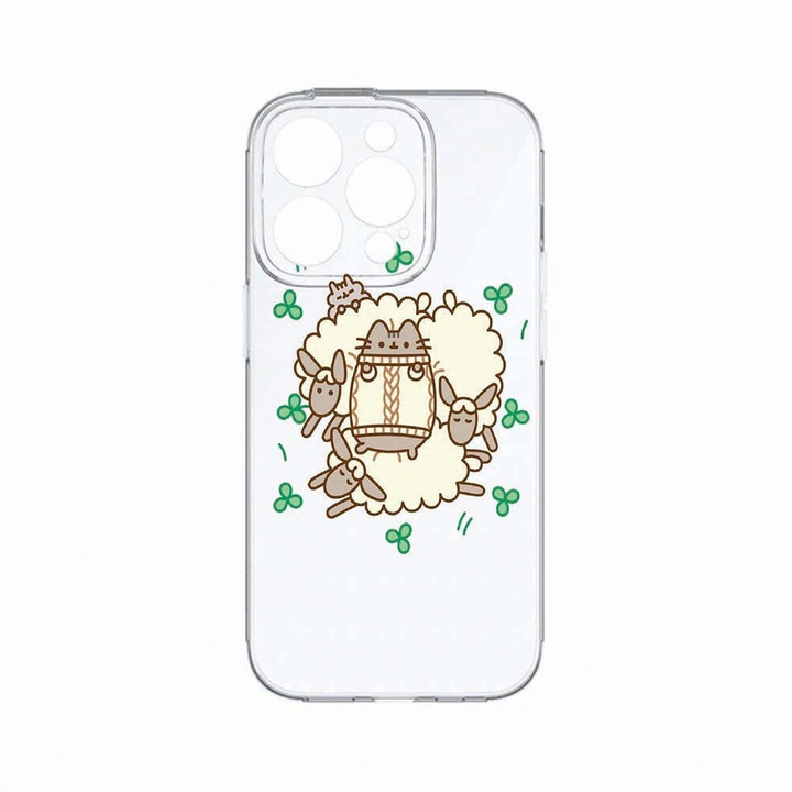 Husa BestCase®, Compatibila Cu Apple iPhone 14 Pro Max, Rabbits - Lambs, Rezistenta la uzura, Protectie camera, Transparent Silicon Series, c-TR 692