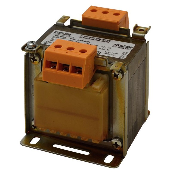 Предпазен трансформатор TVTRB-60-F, Tracon Electric, 230-400V / 24-230V