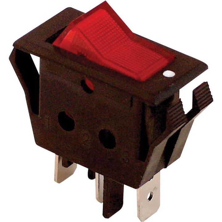 Be-ki billenőkapcsoló, Tracon Electric, fekete/piros