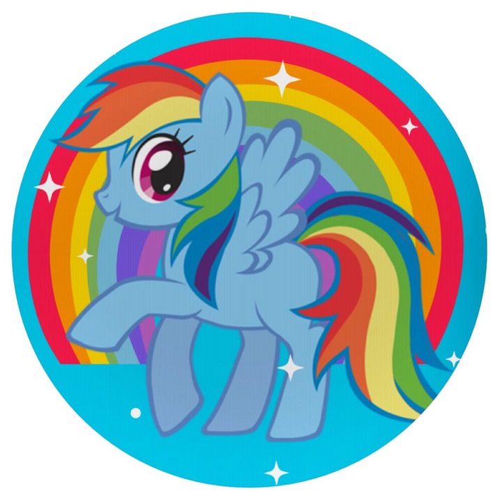 Mousepad din silicon, Model My Little Pony, 20 cm, Multicolor