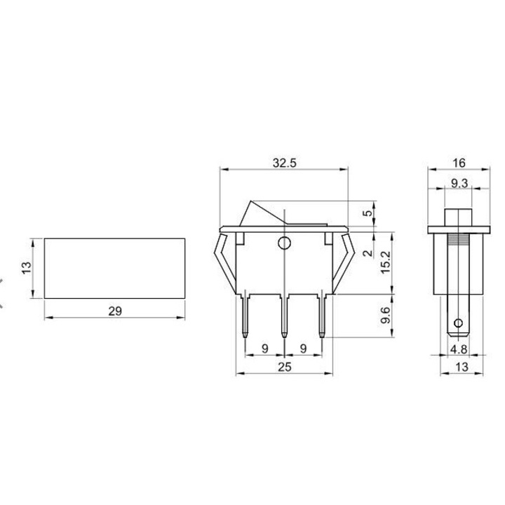 Comutator pentru aparate, rosu