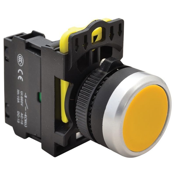 Светещ контролен ключ NYK3-LY, Tracon Electric, жълт