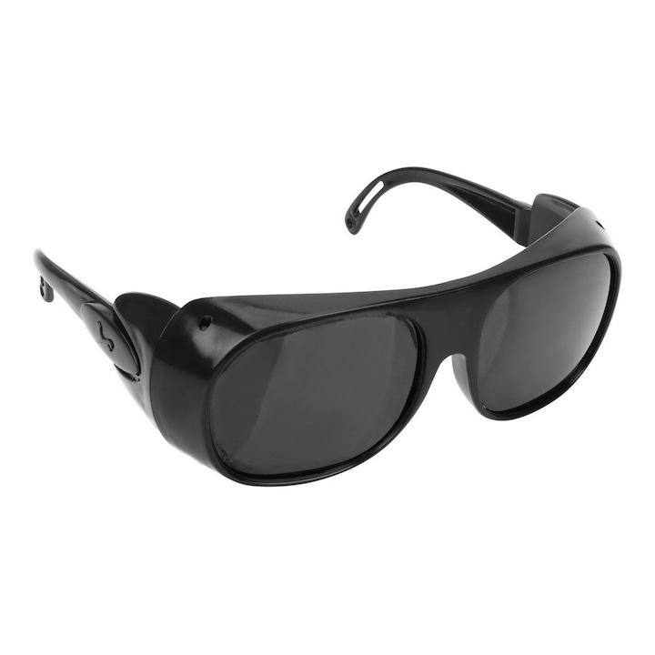Очила за заваряване, Унисекс, Поликарбонат, 50х60 мм, Черен