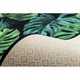 Dywany Łuszczów Csúszásgátló futó szőnyeg MONSTERA Levelek, gumi zöld 80 cm, 80x720 cm