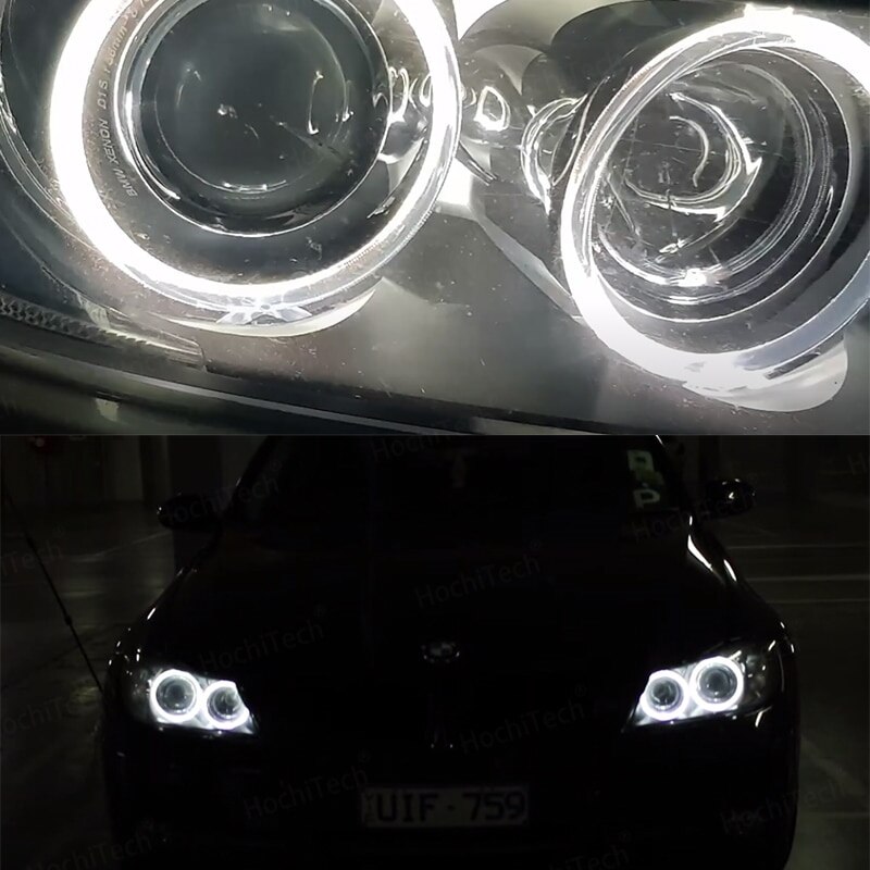 Set 2 Becuri Angel Eyes Led Marker Alb Bmw Seria 3 E90 E91 Plug And