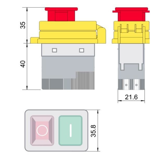 Rel biztons gi kapcsol SSTM 01 Tracon Electric 4PIN IP54