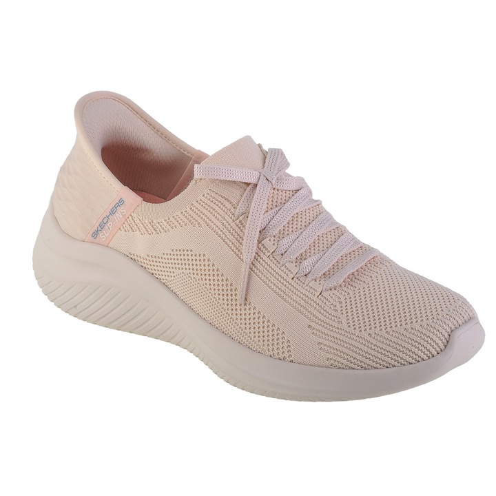 Tenisi femei Slip Ins Ultra Flex 3.0 Brilliant, Skechers, Crem, 39.5 EU