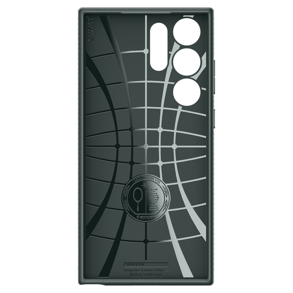 Carcasa Spigen Liquid Air compatibila cu Samsung Galaxy S23 Ultra Green