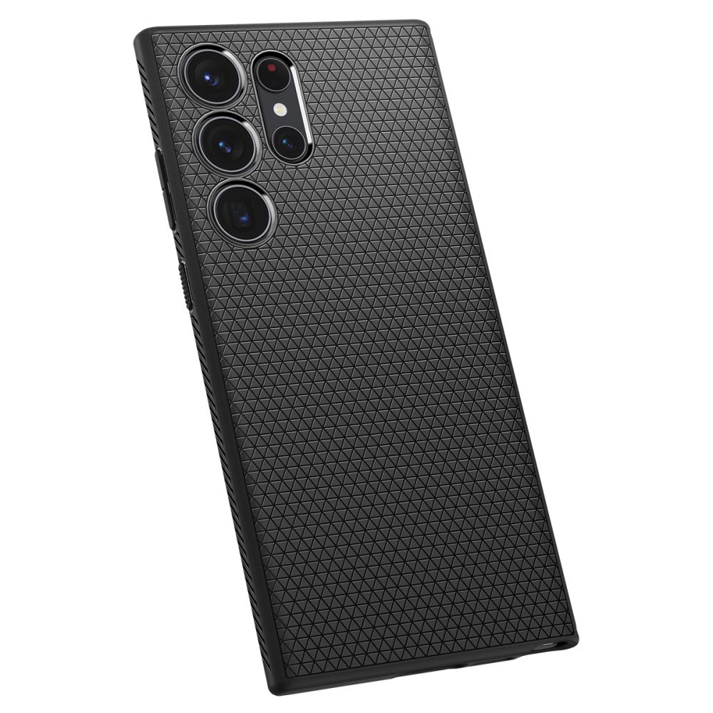 Husa pentru Samsung Galaxy S23 Ultra, Spigen Liquid Air, Matte Black