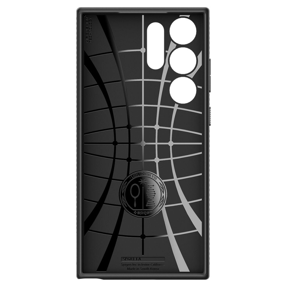 Husa pentru Samsung Galaxy S23 Ultra, Spigen Liquid Air, Matte Black