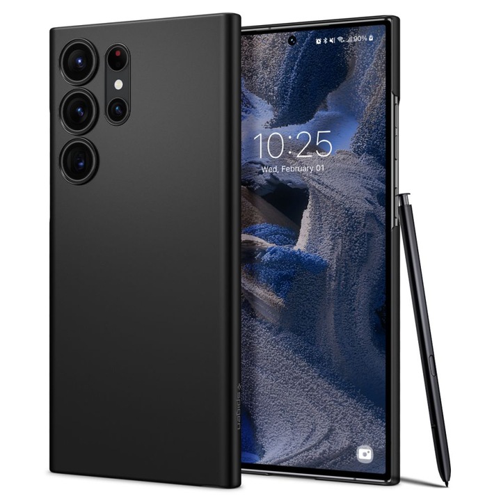 Кейс за Samsung Galaxy S23 Ultra, Air Skin, поликарбонат, черен