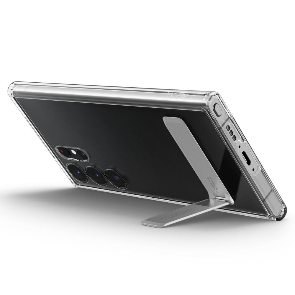 Carcasa Spigen Ultra Hybrid S compatibila cu Samsung Galaxy S23 Ultra Crystal Clear