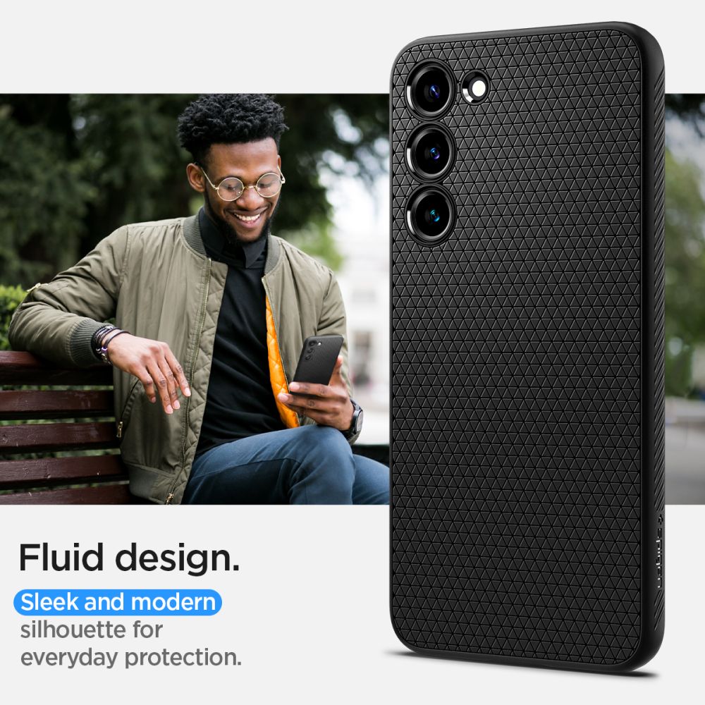 Husa telefon, Spigen, Pentru Samsung Galaxy S23, Negru