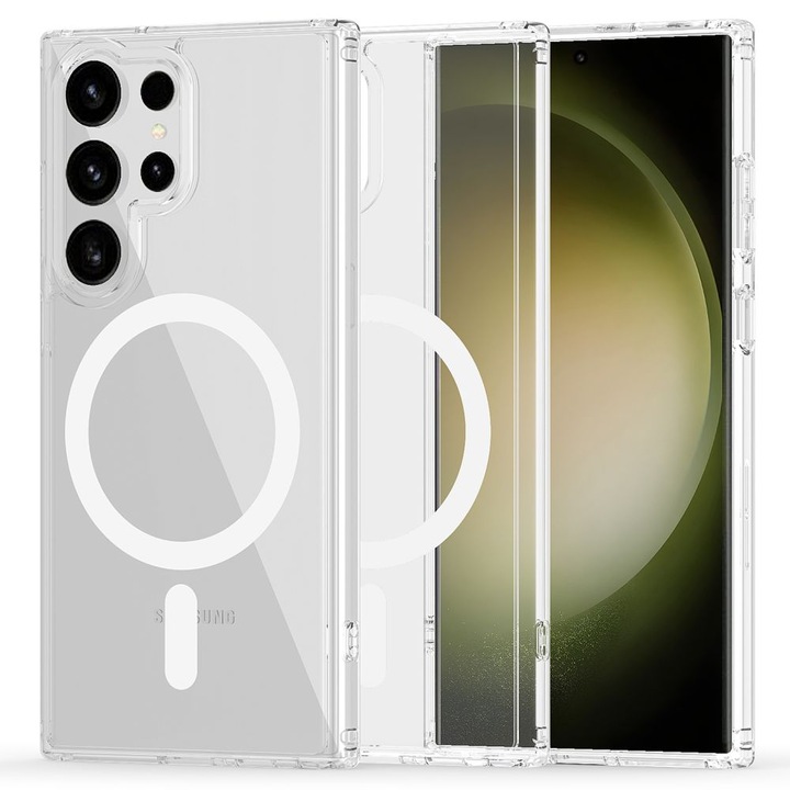 Калъф fixGuard FlexAir Hybrid MAGSafe за Samsung S23 Ultra, Clear