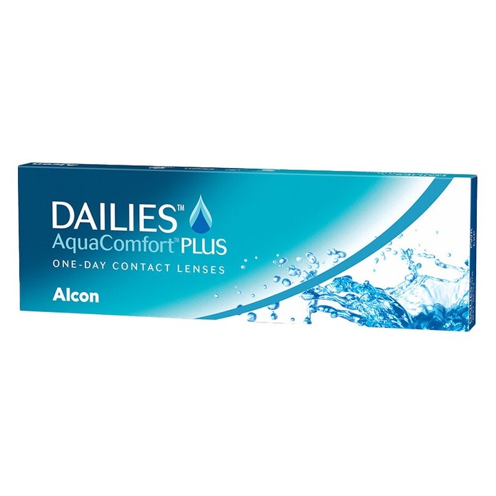 Контактни лещи Dailies AquaComfortPlus, диоптър +2.00, 30 бр./кутия