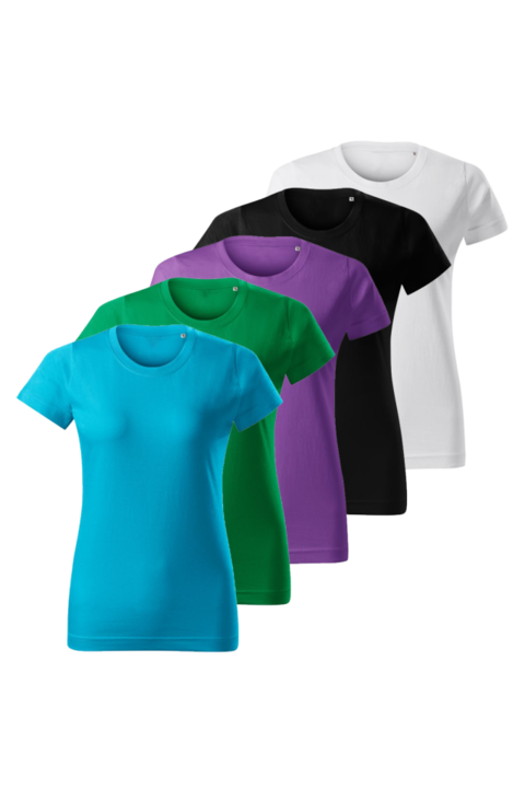 5 db-os női póló szett, Multicolor, F34 BASIC FREE-5, Többszínű