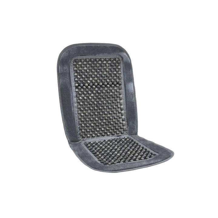 Huse Auto Cu Bile De Masaj Din Lemn Si Margine De Plus Gri Csm-01-grey