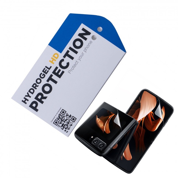 Удароустойчив протектор ОфисиТе за Motorola razr 2022, Hydrogel HD, Удароустойчиво покритие